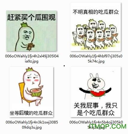 娱乐吃瓜表情图片,笑翻你的表情瞬间